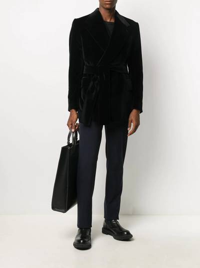 Dolce & Gabbana notch-lapel tie-waist jacket outlook