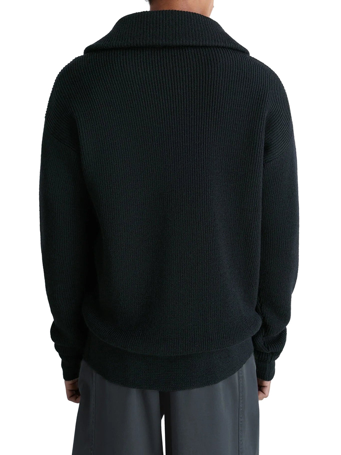 WOOL SWEATER WITH ZIP - 4
