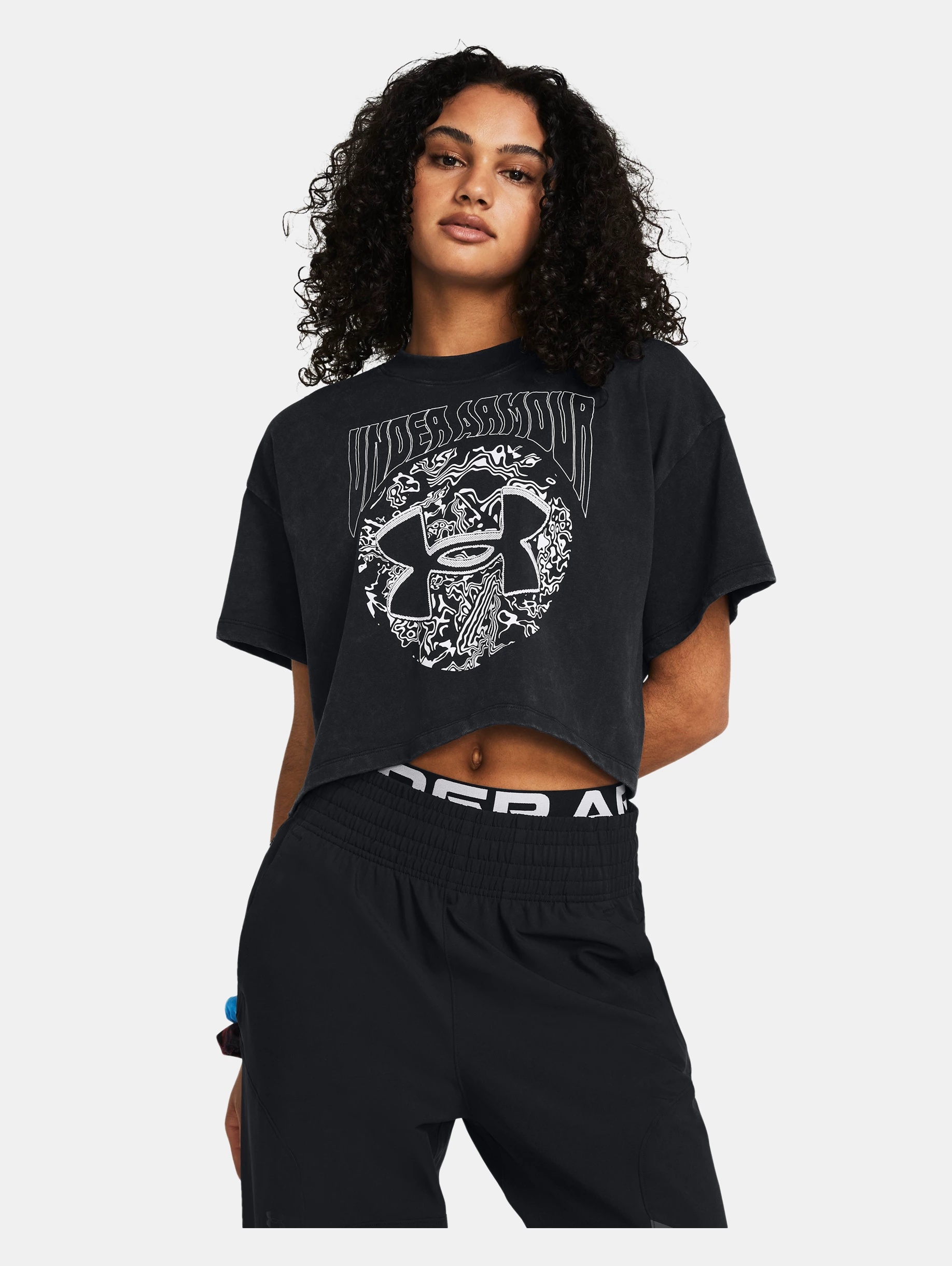 Women's UA Heavyweight Dusk to Dawn Crop Short Sleeve - 2