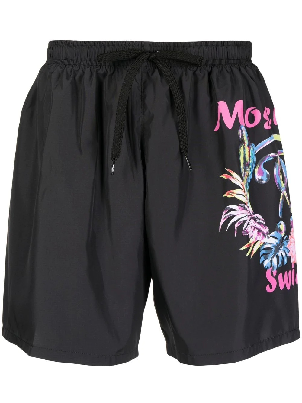 logo-print swim shorts - 1