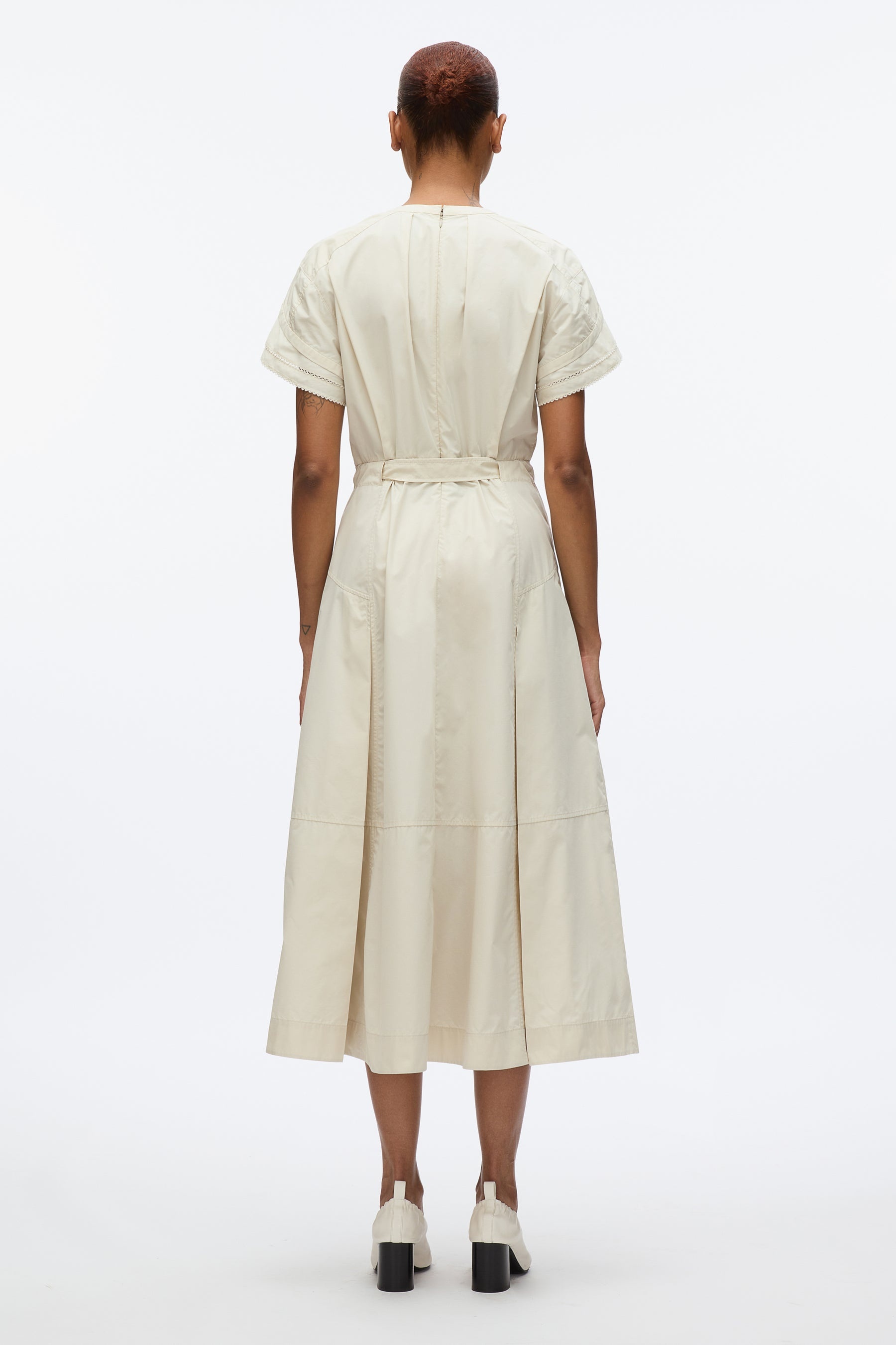 Cascade Petal Sleeve Shirt Dress - 4