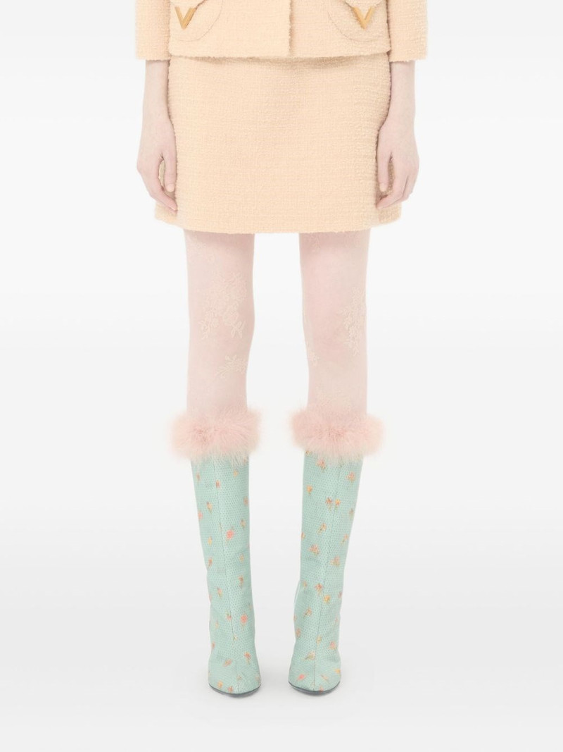 Valentino VLogo Signature wool skirt outlook