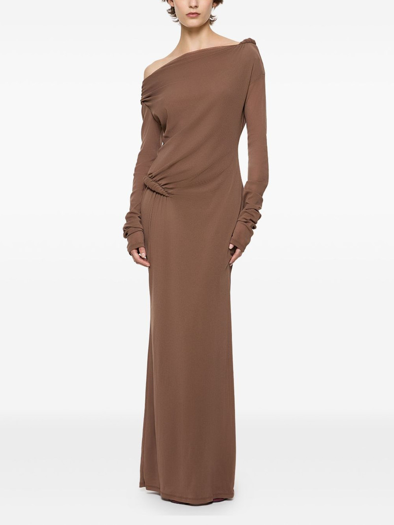 Paris Georgia Croissant long-sleeve twisted maxi dress outlook