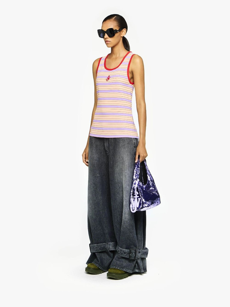CONTRAST TRIM STRIPED VEST 4