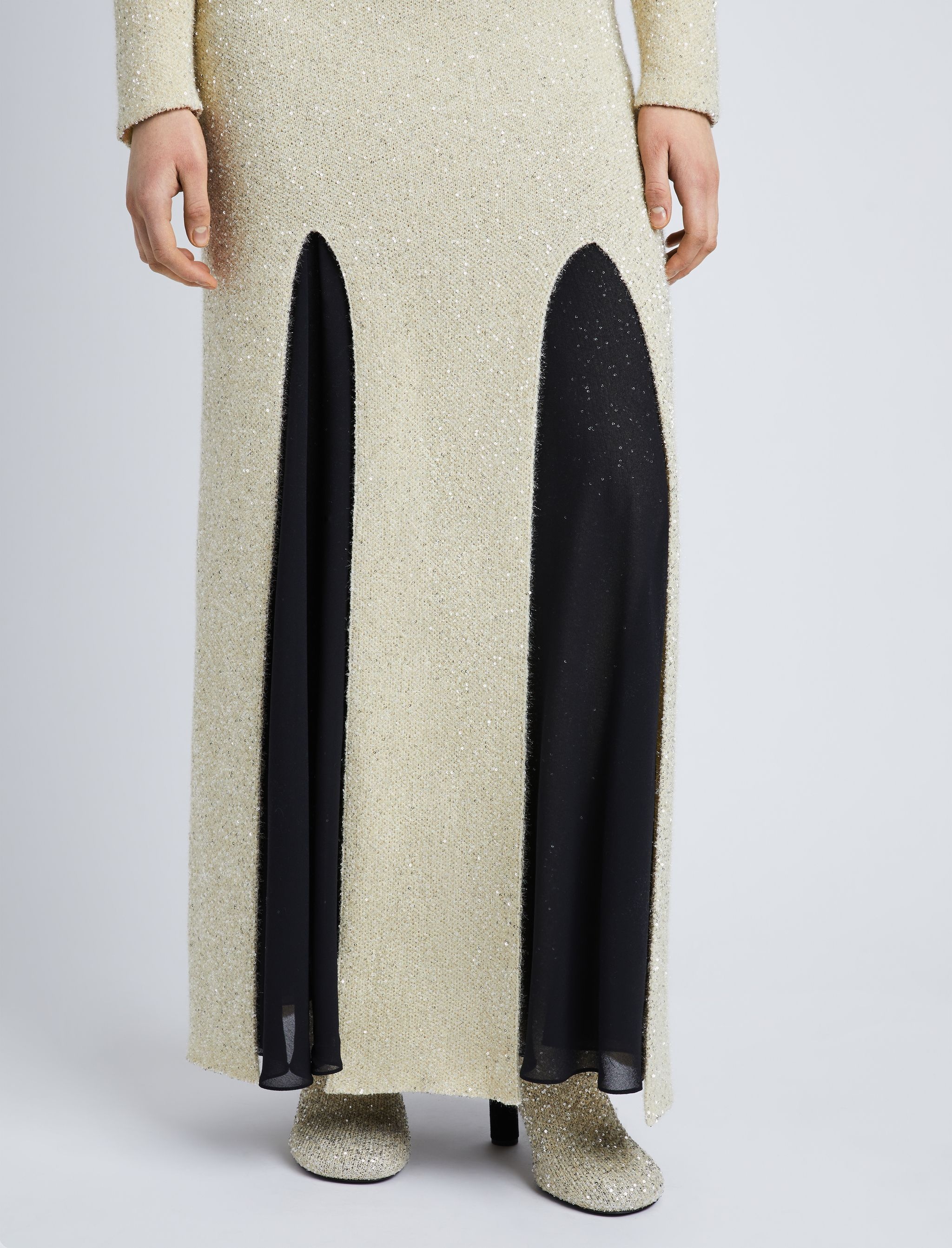 Technical Sequin Knit Skirt - 5