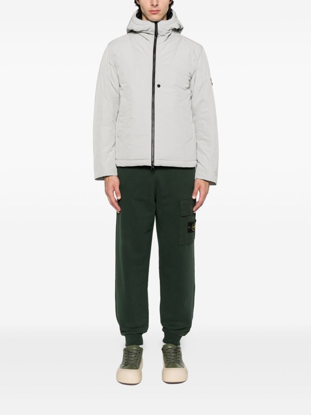 4100047 hooded zip-front jacket - 2