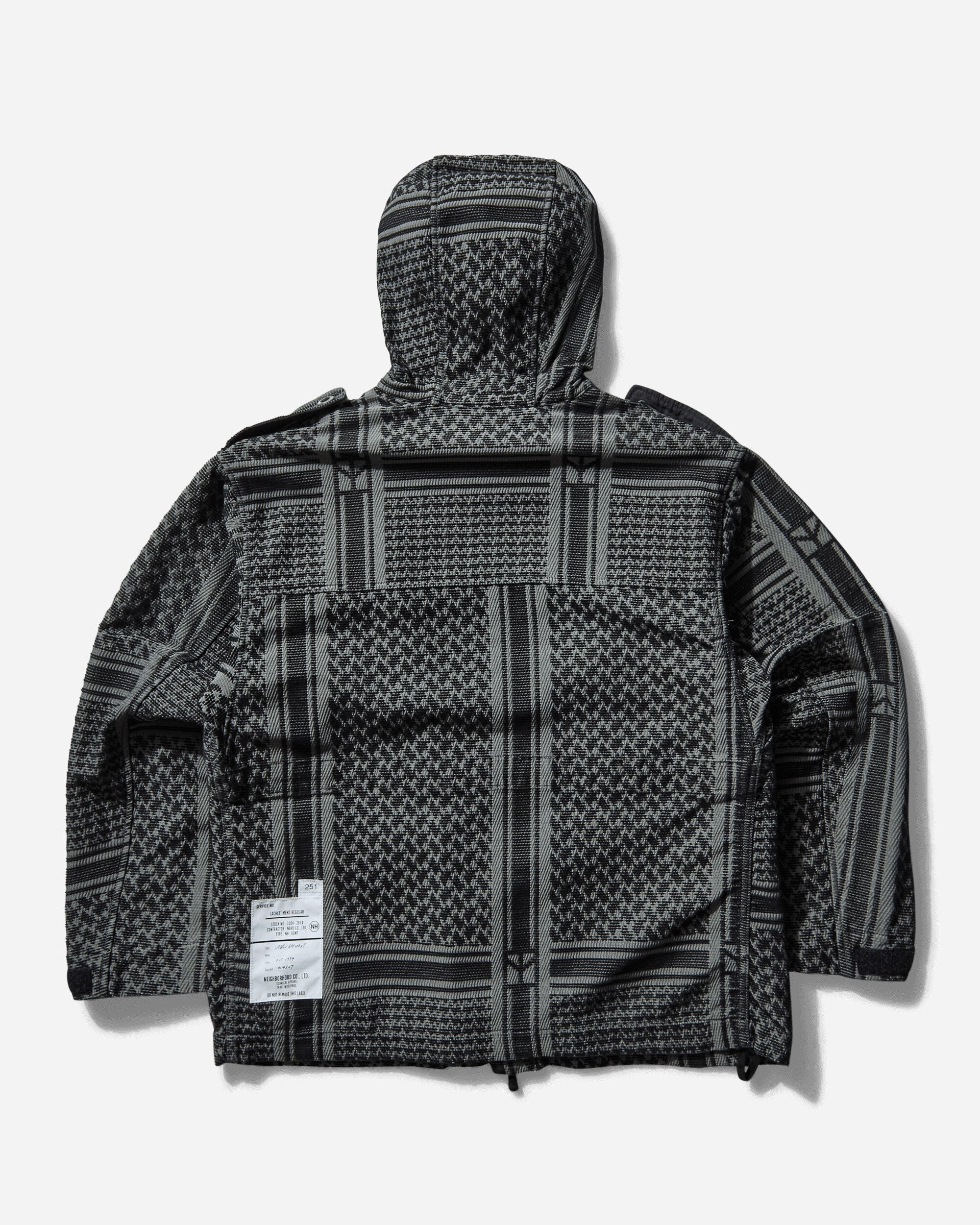 Men's JQ Shemagh Smock Jacket Black - 2