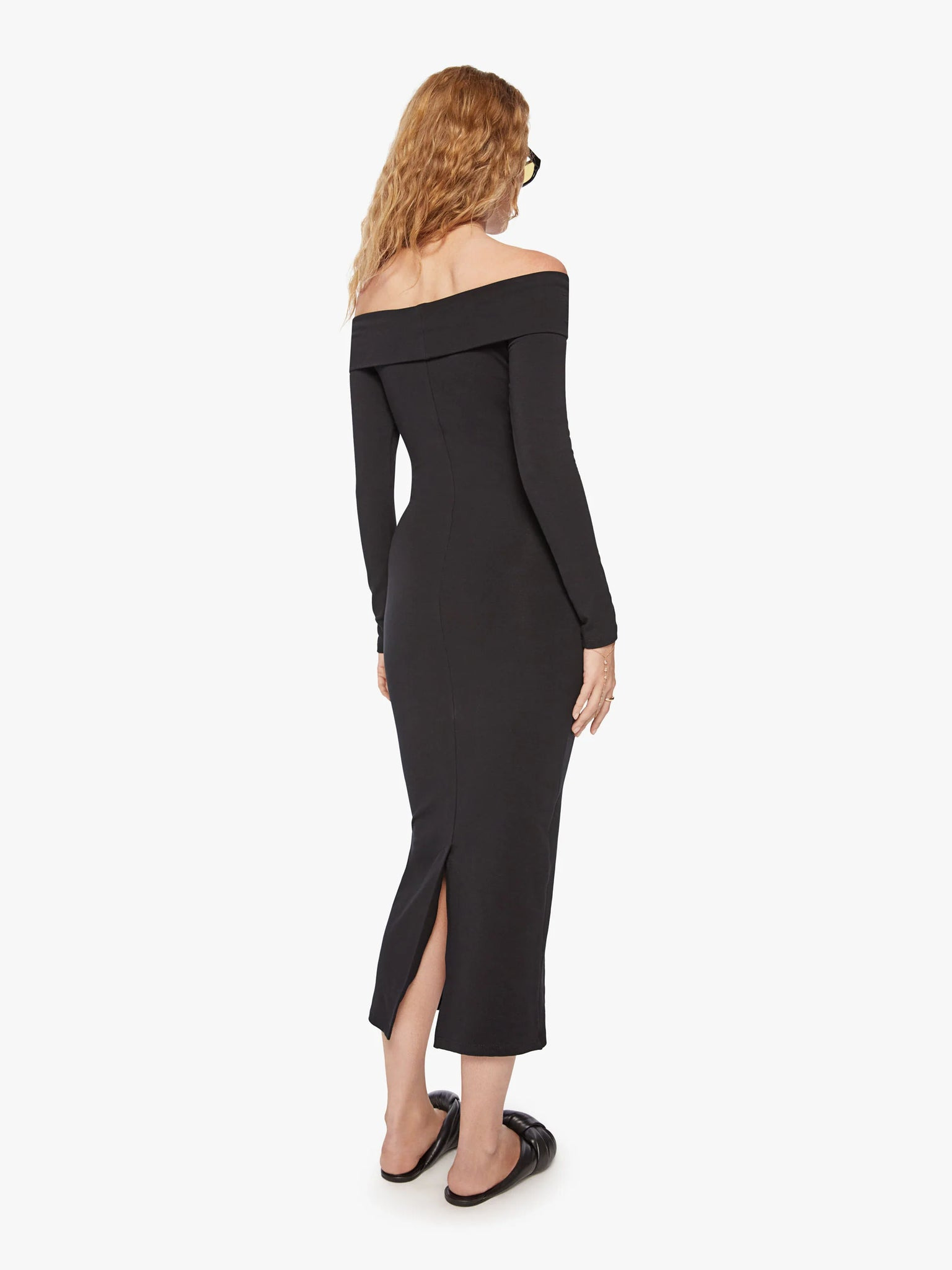 BLACK CITY OFF SHOULDER DRESS - 3