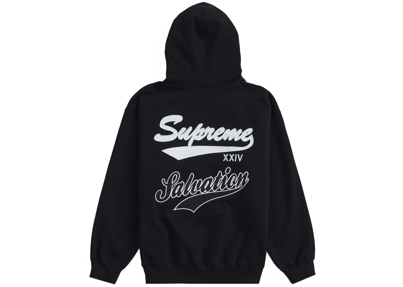 Supreme Salvation Zip Up Hooded Sweatshirt Black - 2