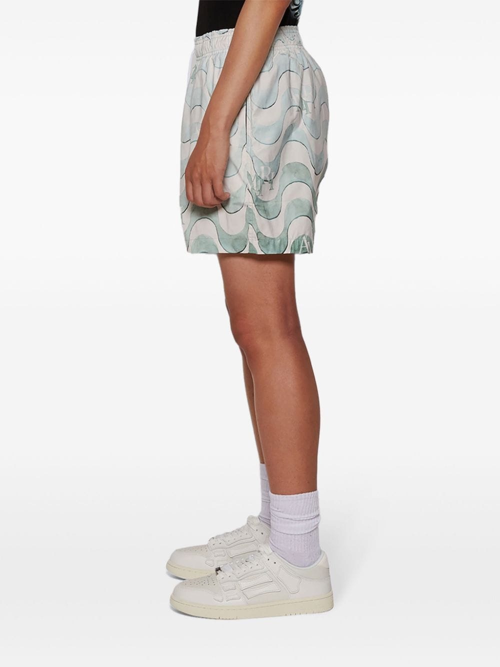 graphic-print swim shorts - 4