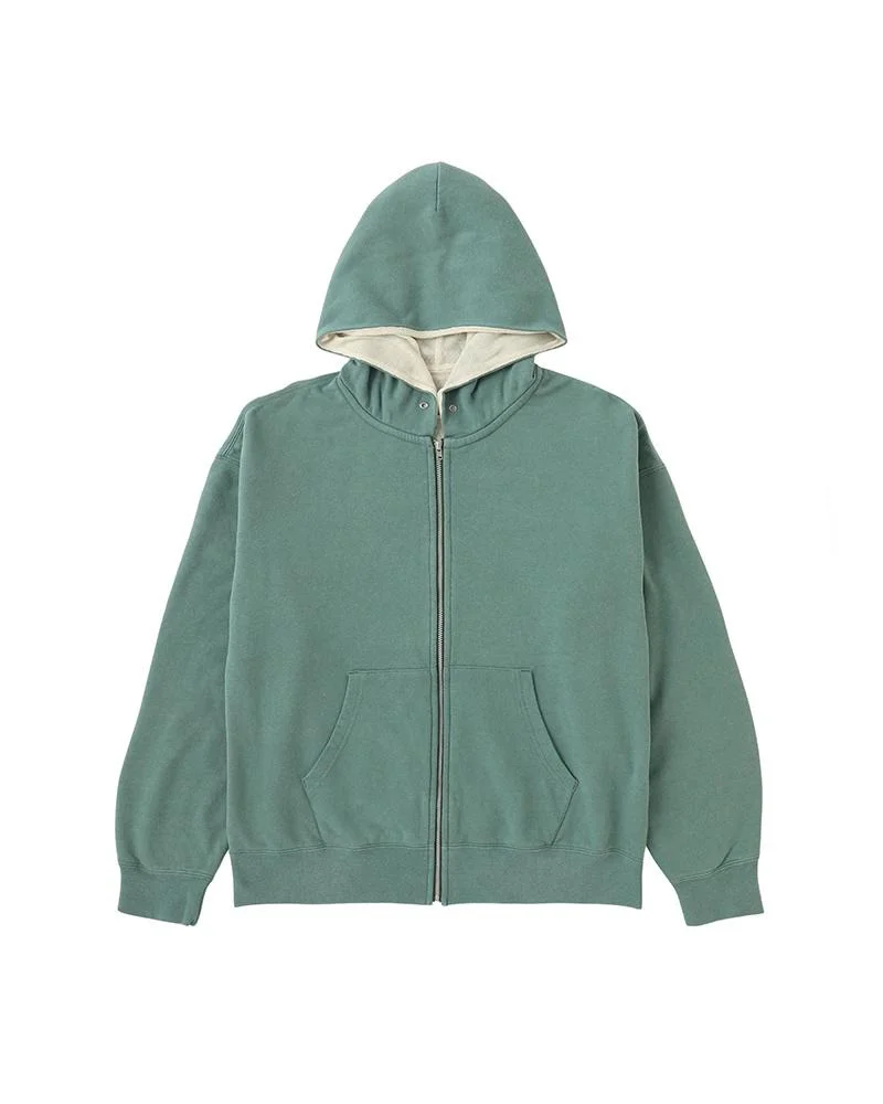 JUMBO SB DUAL HOODIE F.Z. DMGD GREEN - 1