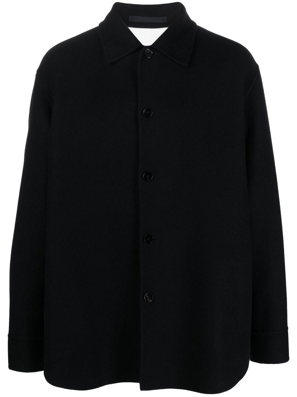 button-down fastening shirt jacket - 1