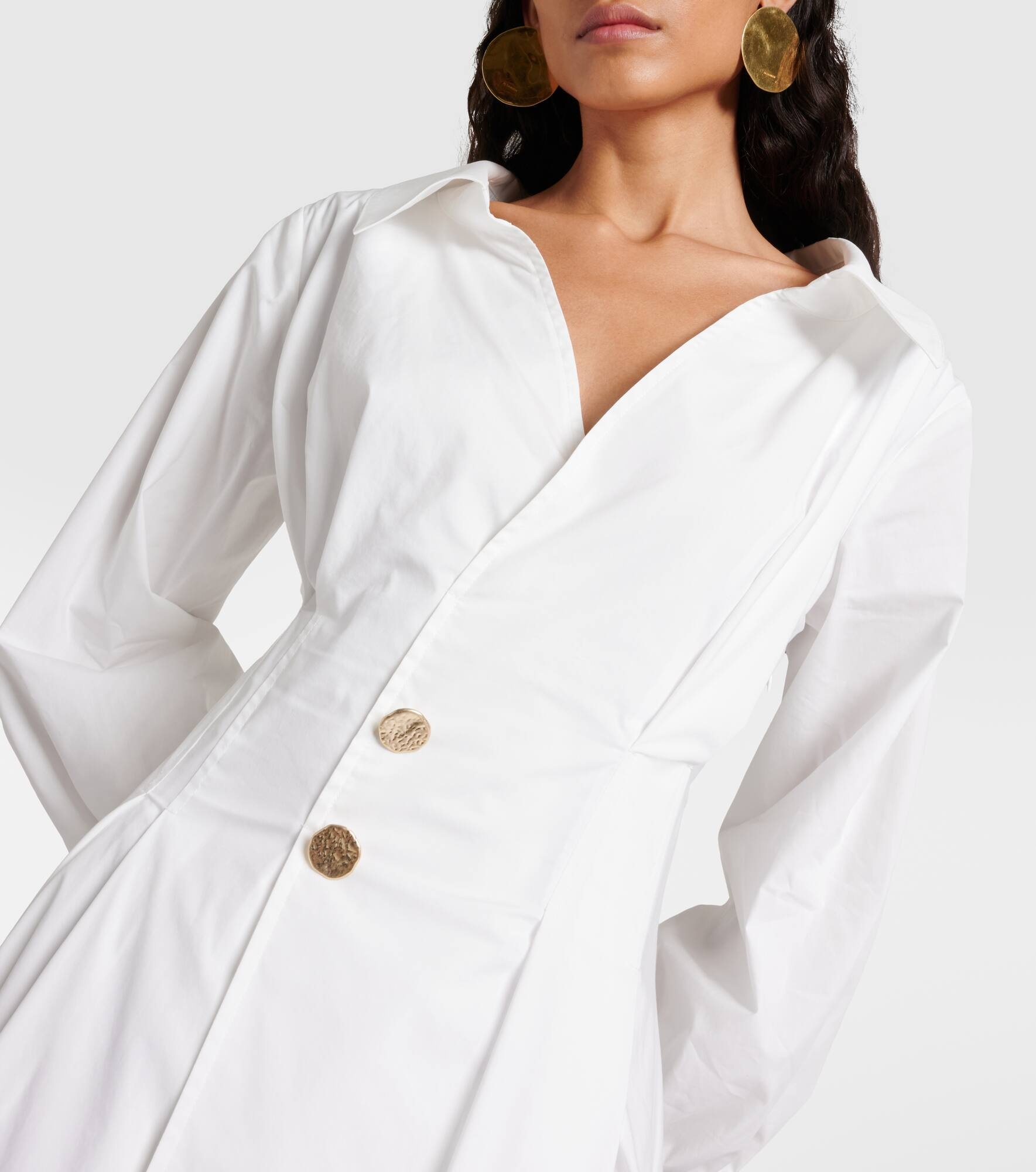 Isabela cotton-blend midi dress - 4