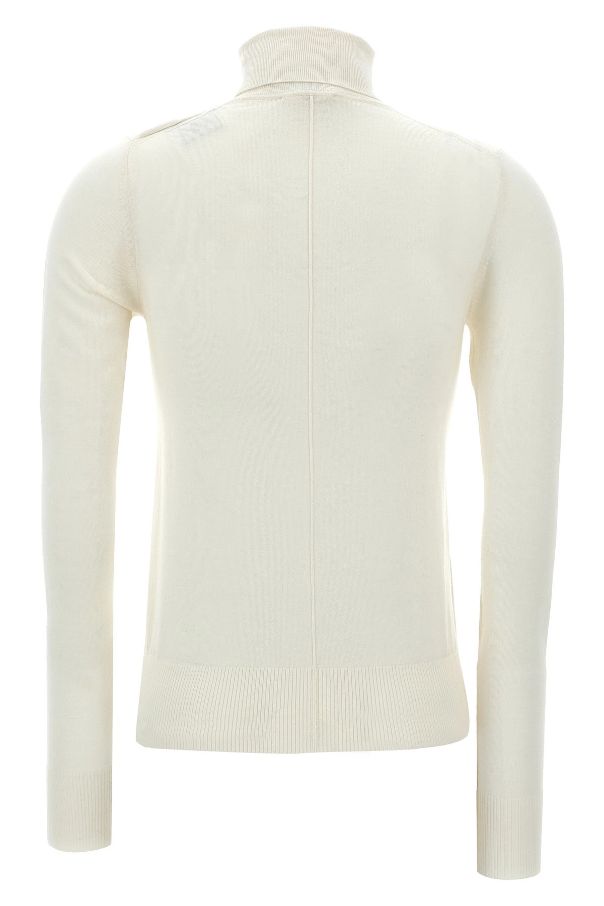 Logo embroidery turtleneck sweater - 3