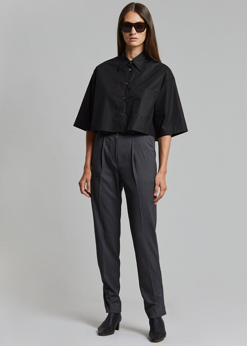 Odem Cropped Shirt - Black 6