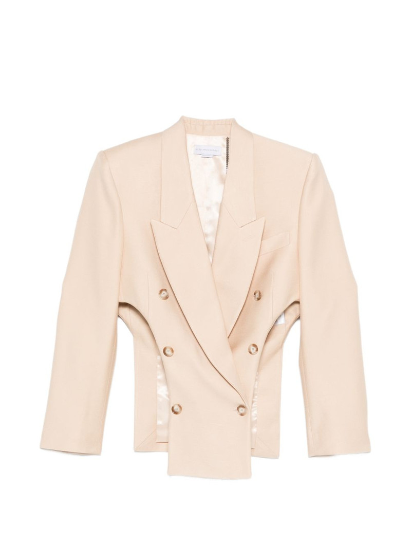 double-breasted cut-out blazer 1