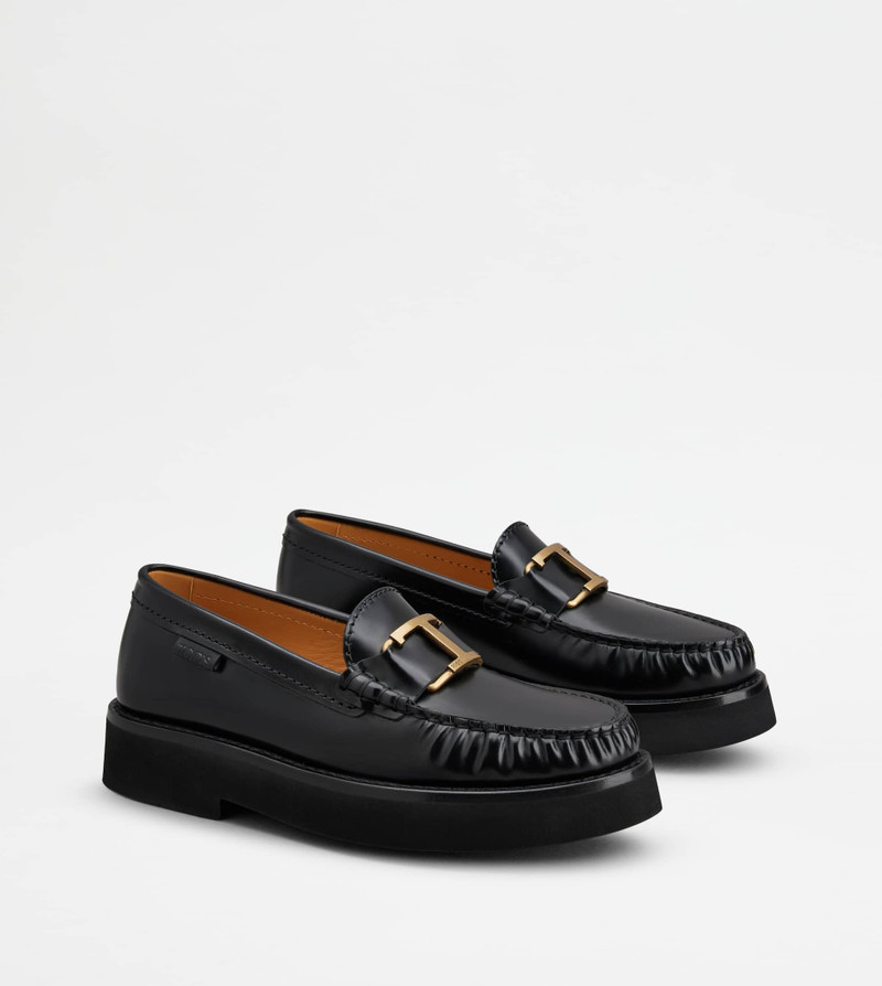 T TIMELESS LOAFER IN LEATHER - BLACK 3