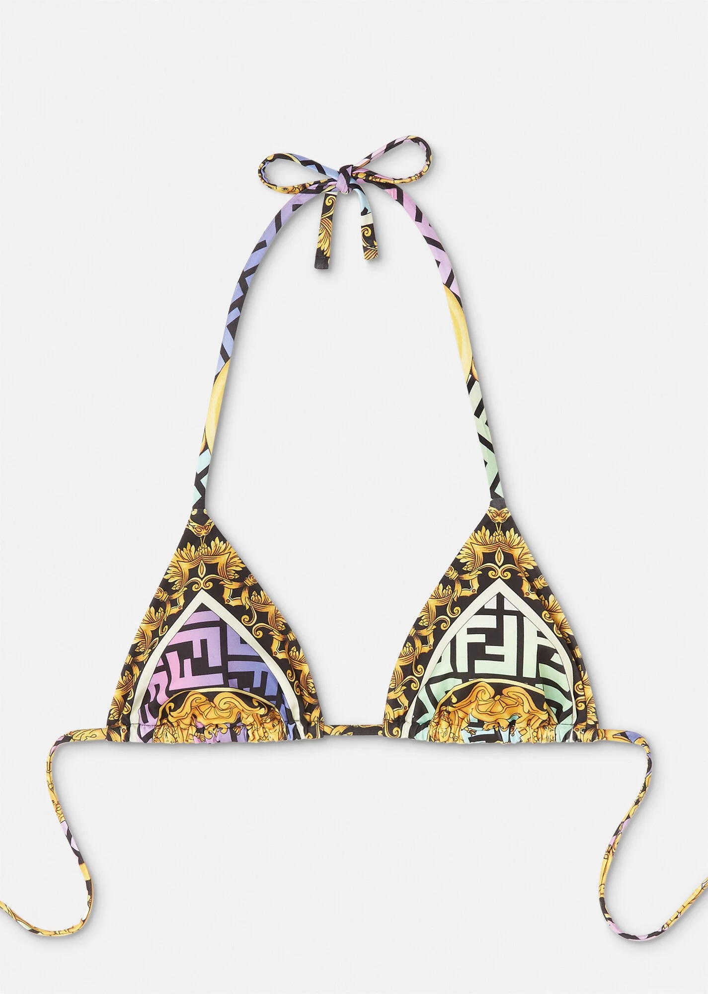 Fendace Gold Baroque Bikini Top - 1