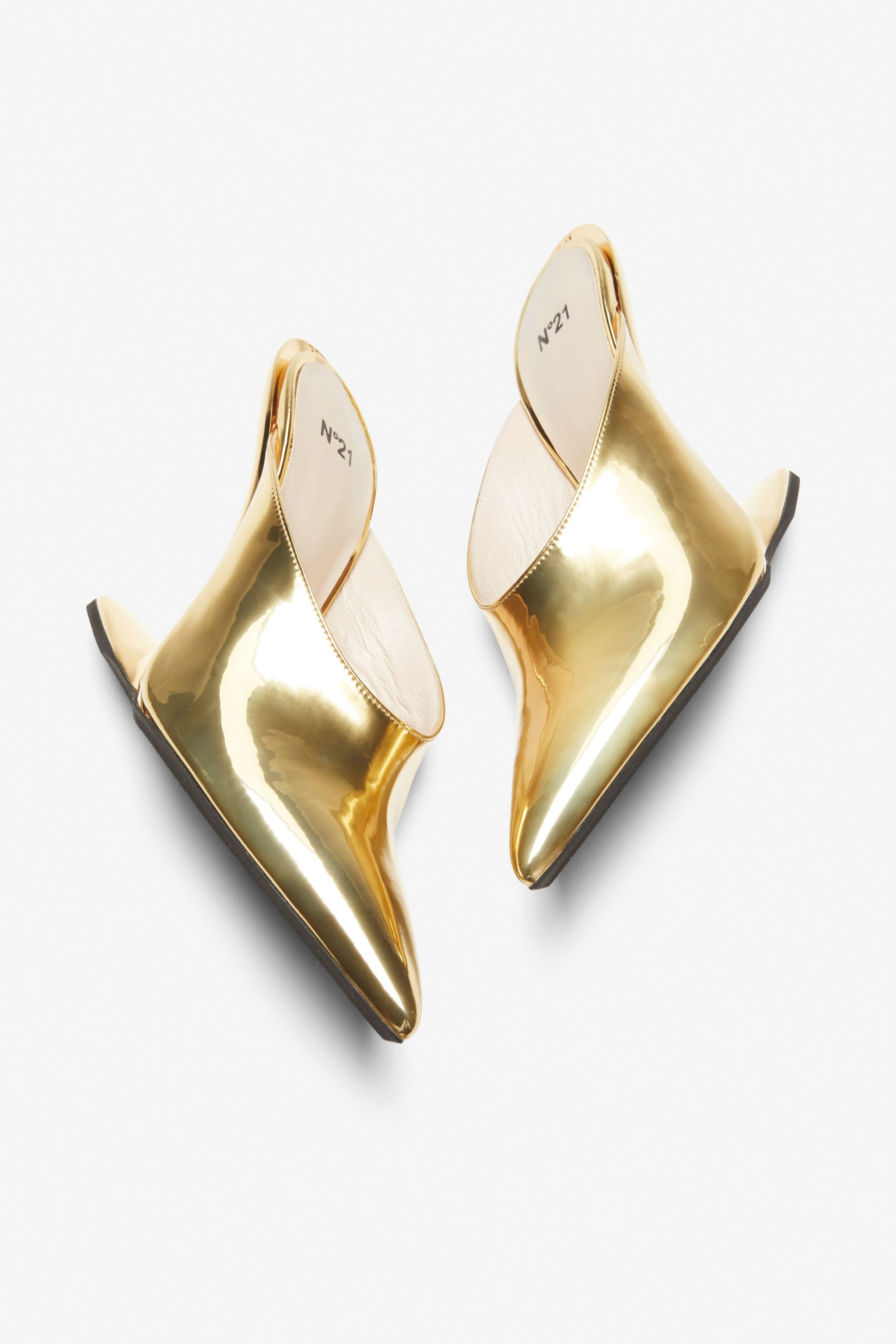 METALLIC SABOT MULES - 4