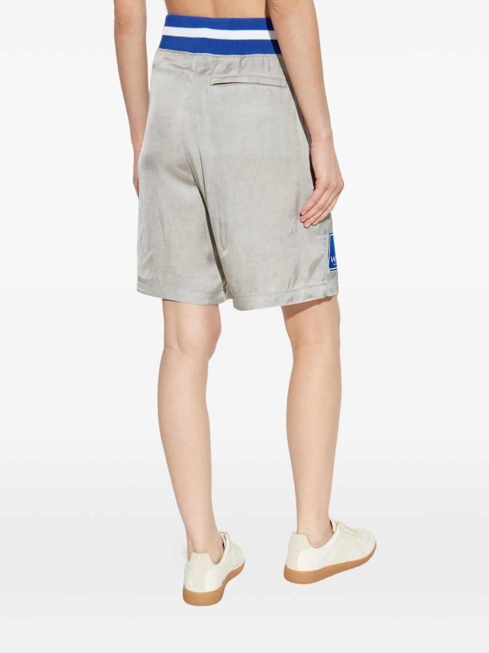 number-print shorts - 4