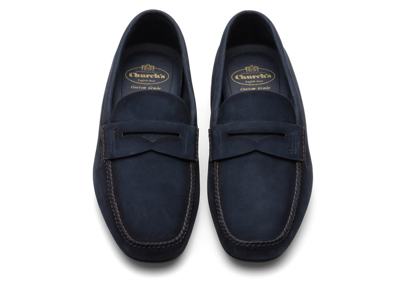 Silverstone Nubuck Loafer Blue 3