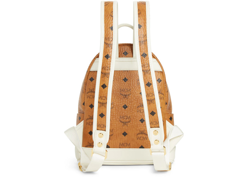 MCM MCM Backpack Visetos Nordstrom Exclusive Mini Cognac/Off White outlook