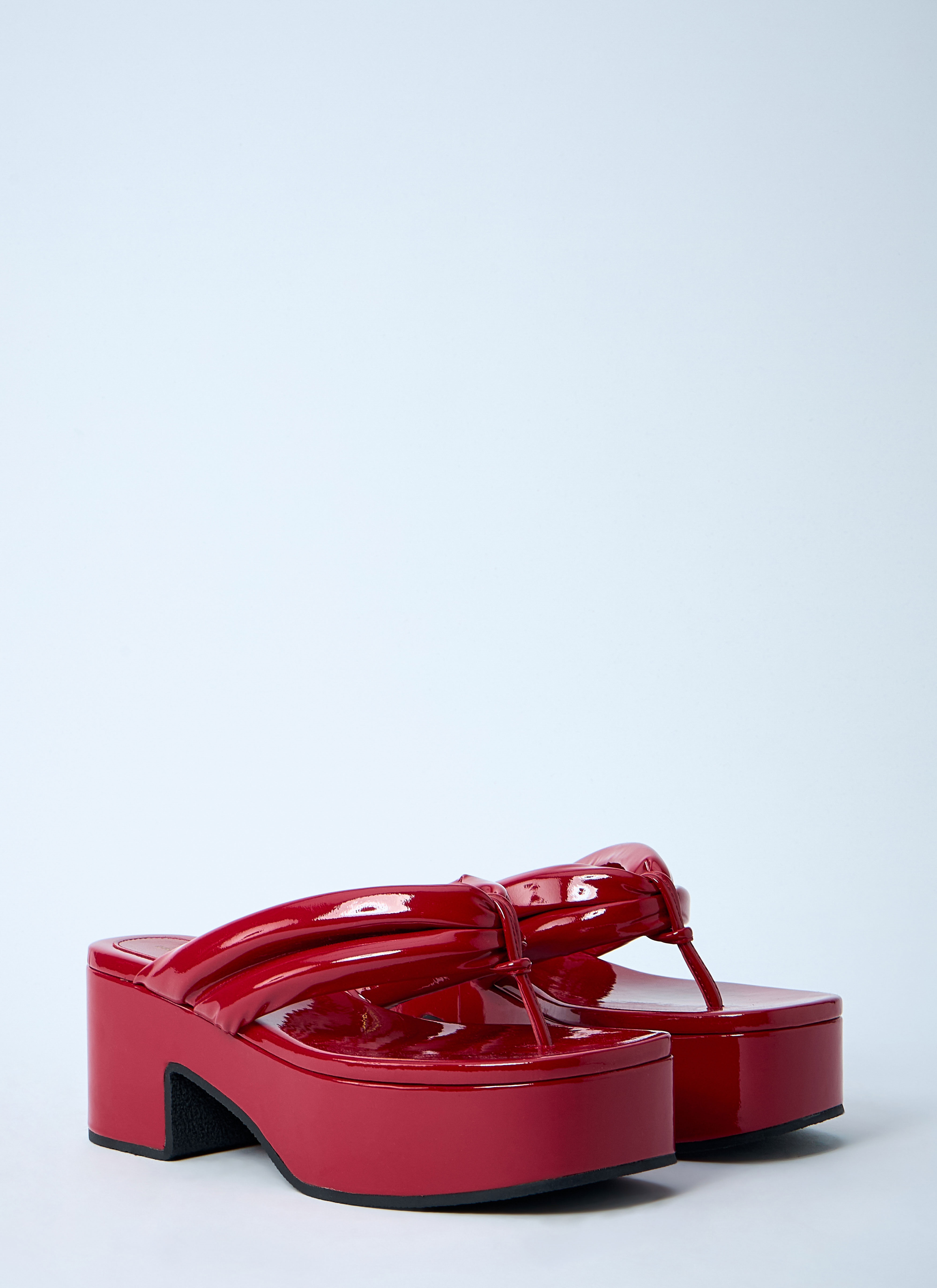 High-Shine Heeled Sandals - 2