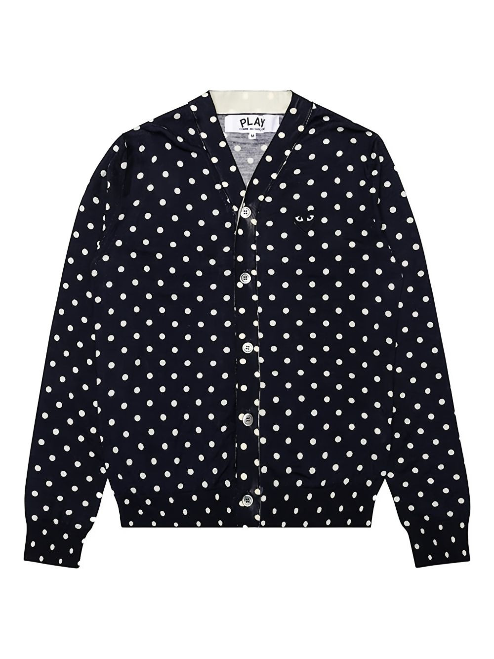 polka dot cardigan - 1