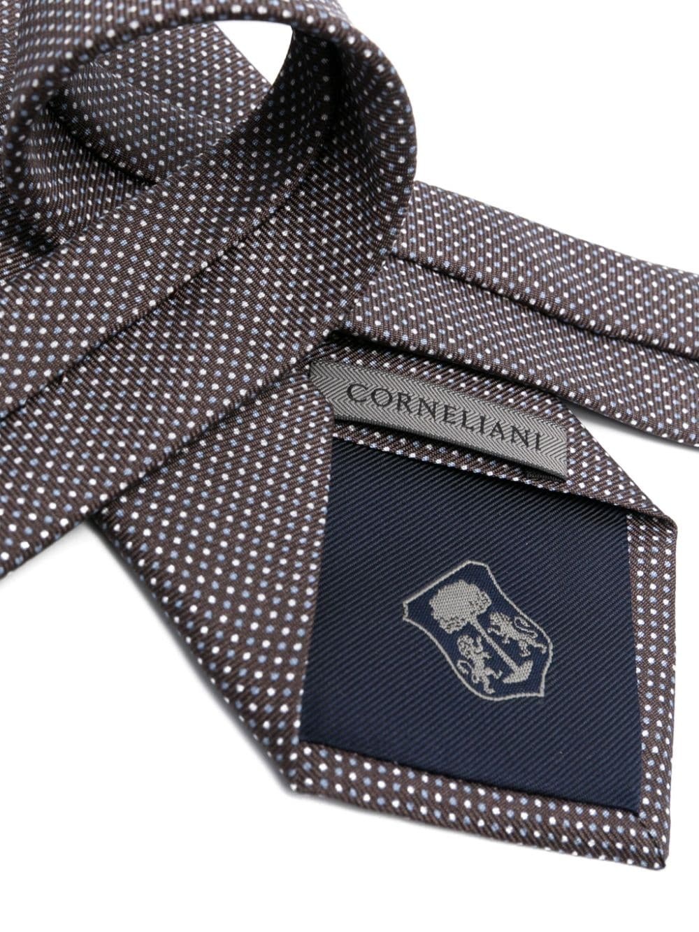 polka-dot silk tie - 2