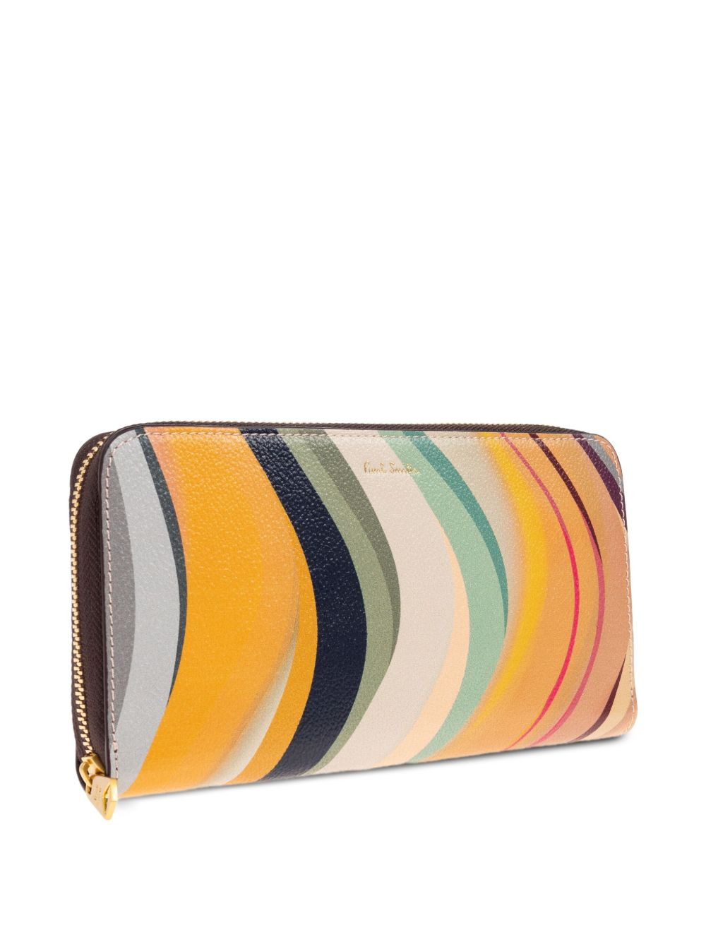 swirl-pattern zip-around wallet - 3