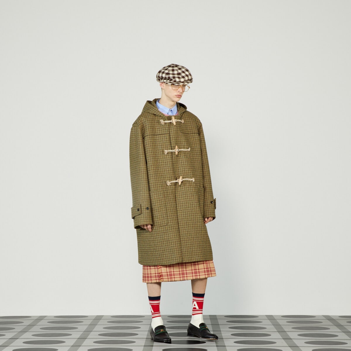 Gucci HA HA HA houndstooth coat - 6