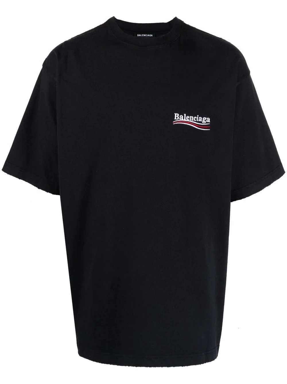 logo-embroidered oversize T-shirt - 1