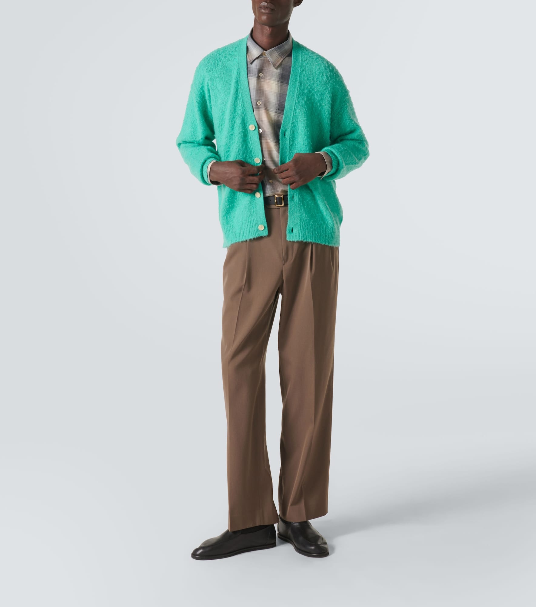 Cashmere, wool, and silk cardigan - 2