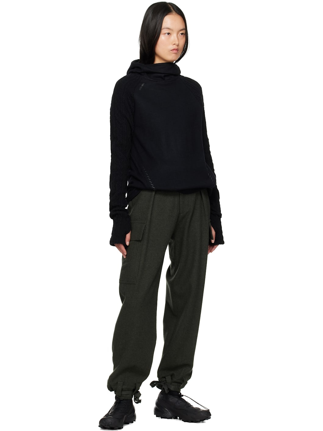 Khaki Military Wool Trousers - 4