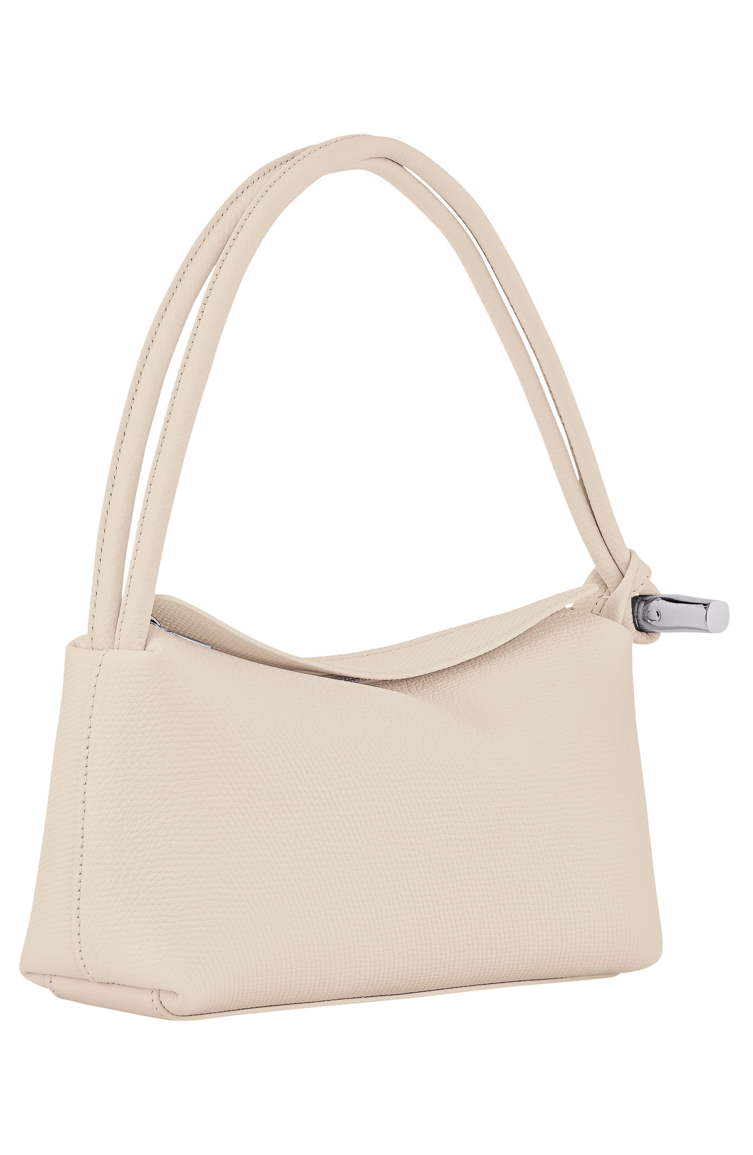 Longchamp Medium Le Roseau Leather Shoulder Bag in Paper at Nordstrom - 4