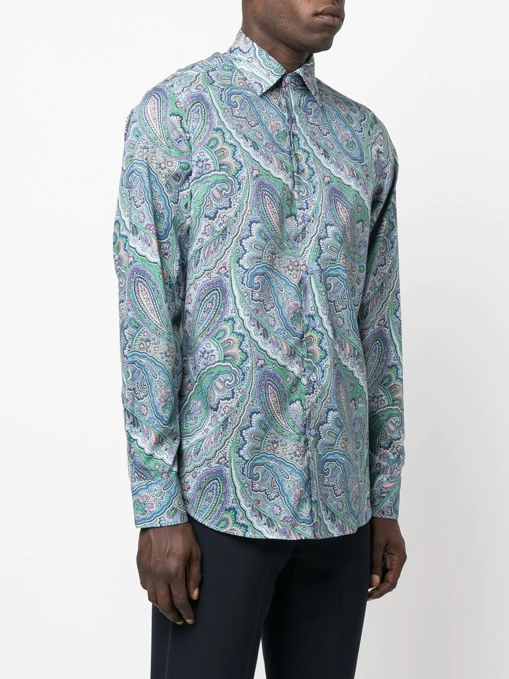 paisley-print cotton shirt - 3