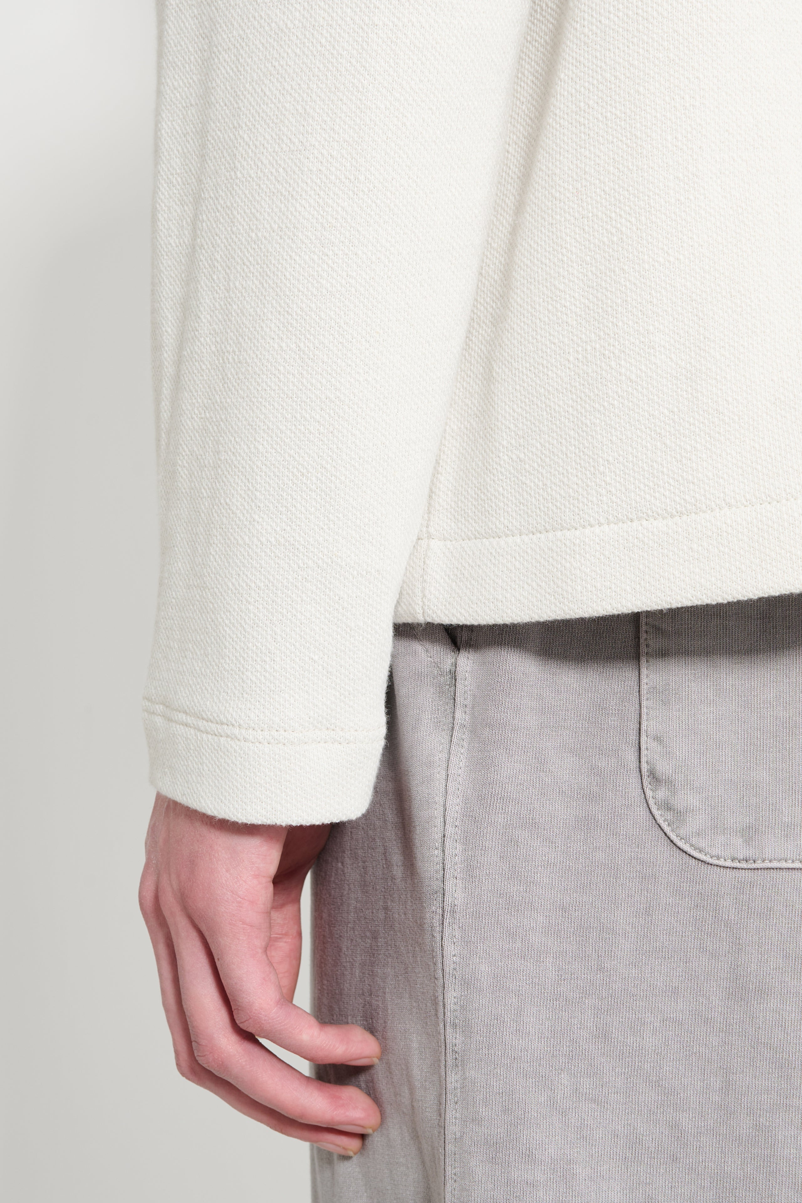 LADY WHITE CO. DOUBLE KNIT JACKET OFF WHITE - 6