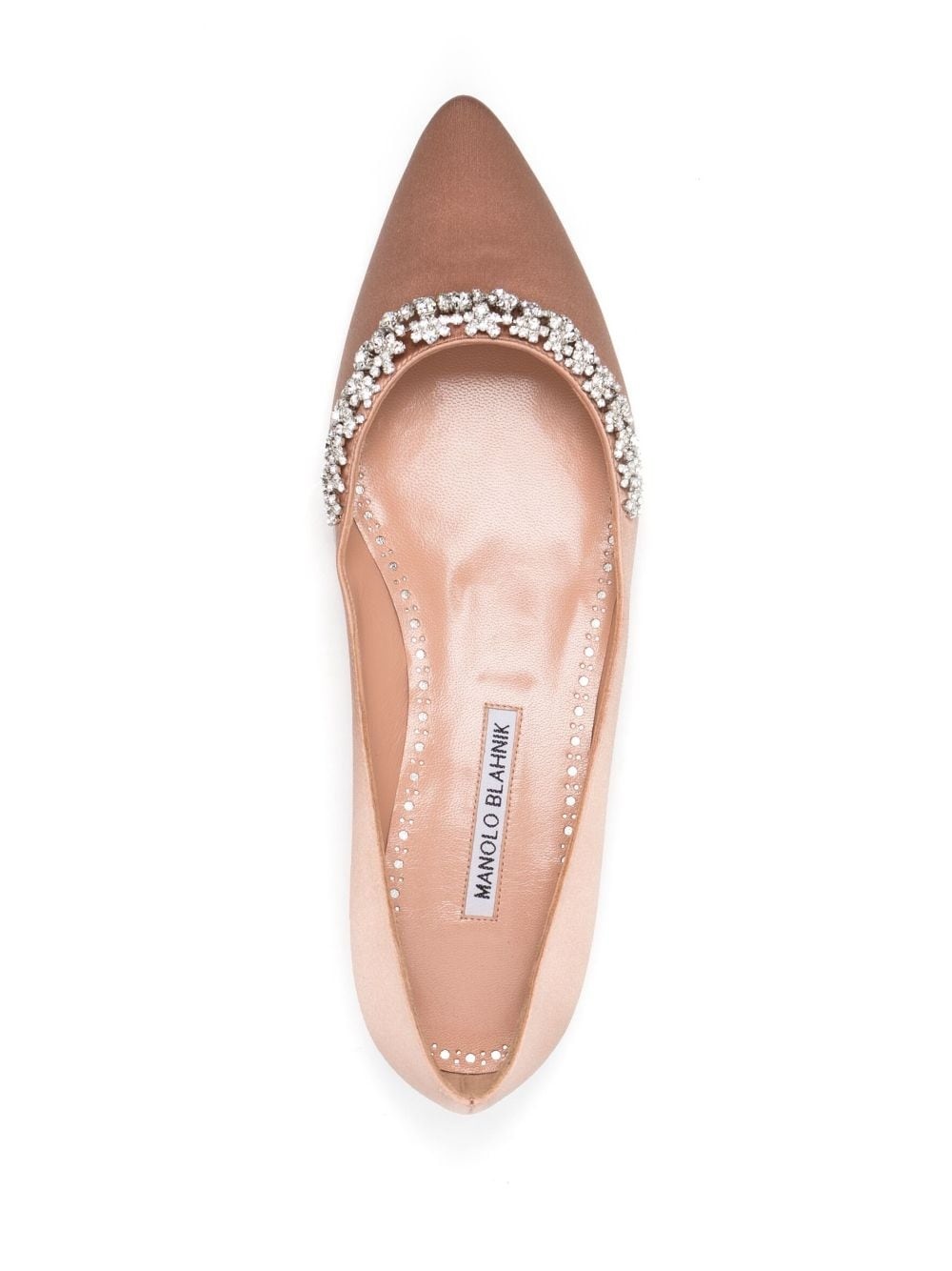 Olarana satin ballerina shoes