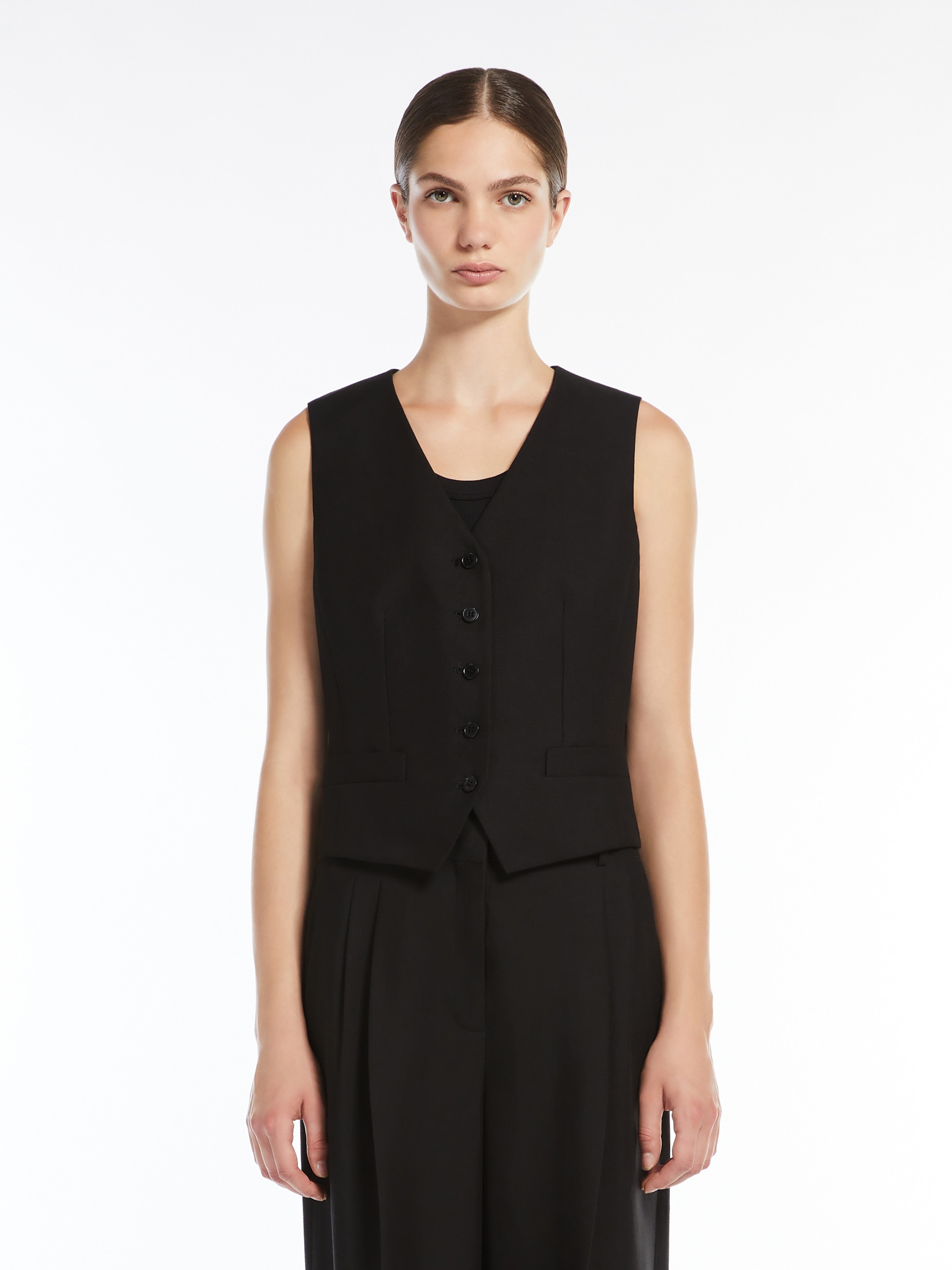 PACE Viscose and linen canvas waistcoat - 3