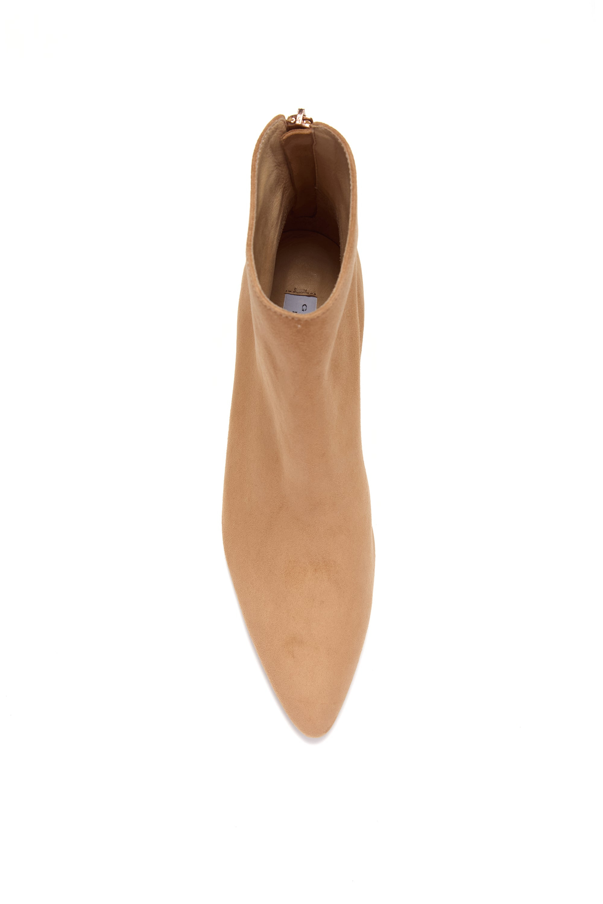 Clayton Ankle Boot in Dark Camel Suede - 4