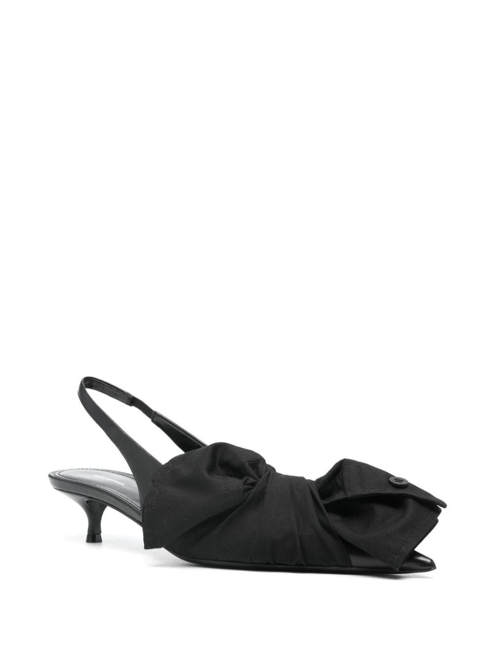 40mm bow leather pumps - 2