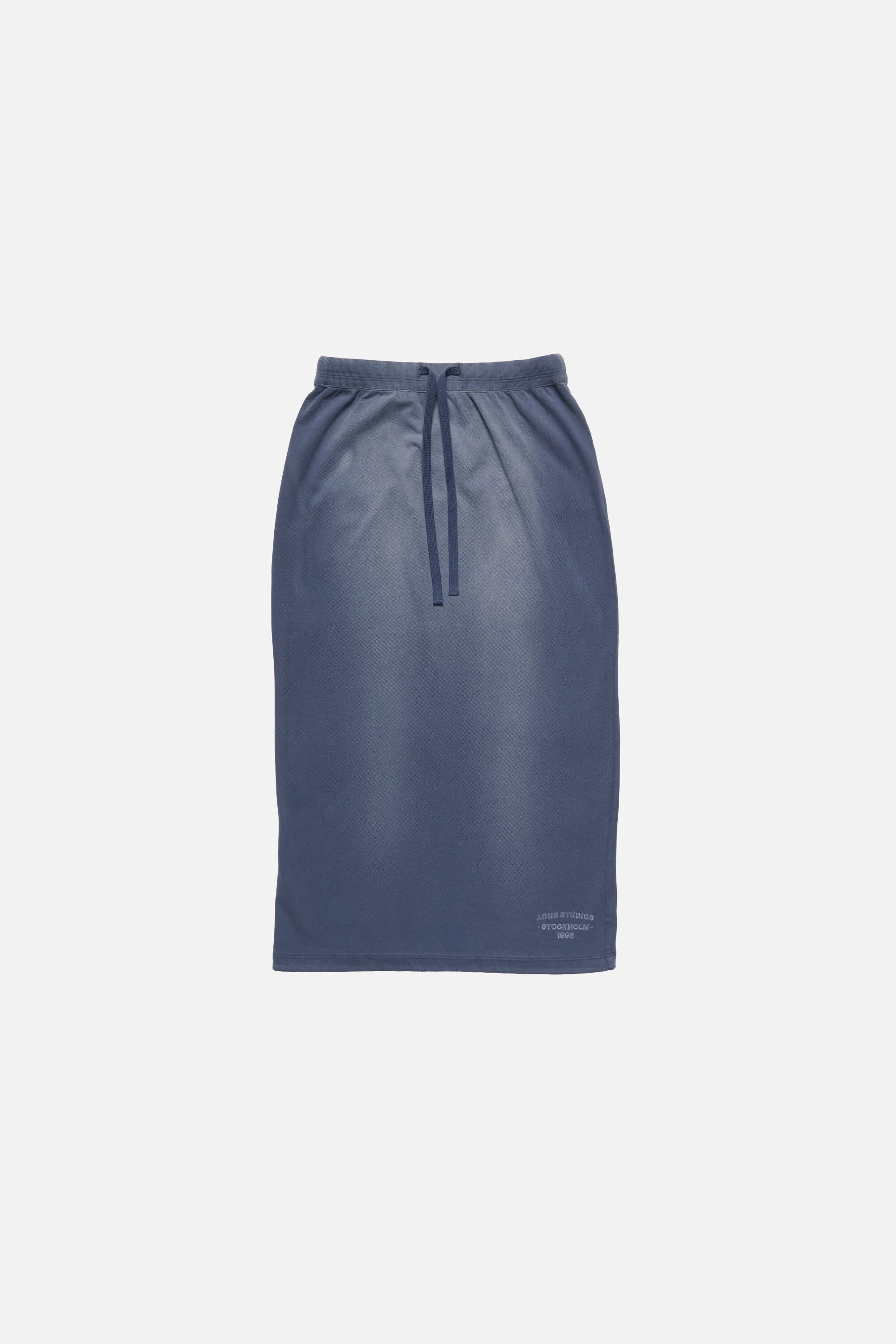 Washed logo skirt - Navy blue - 1