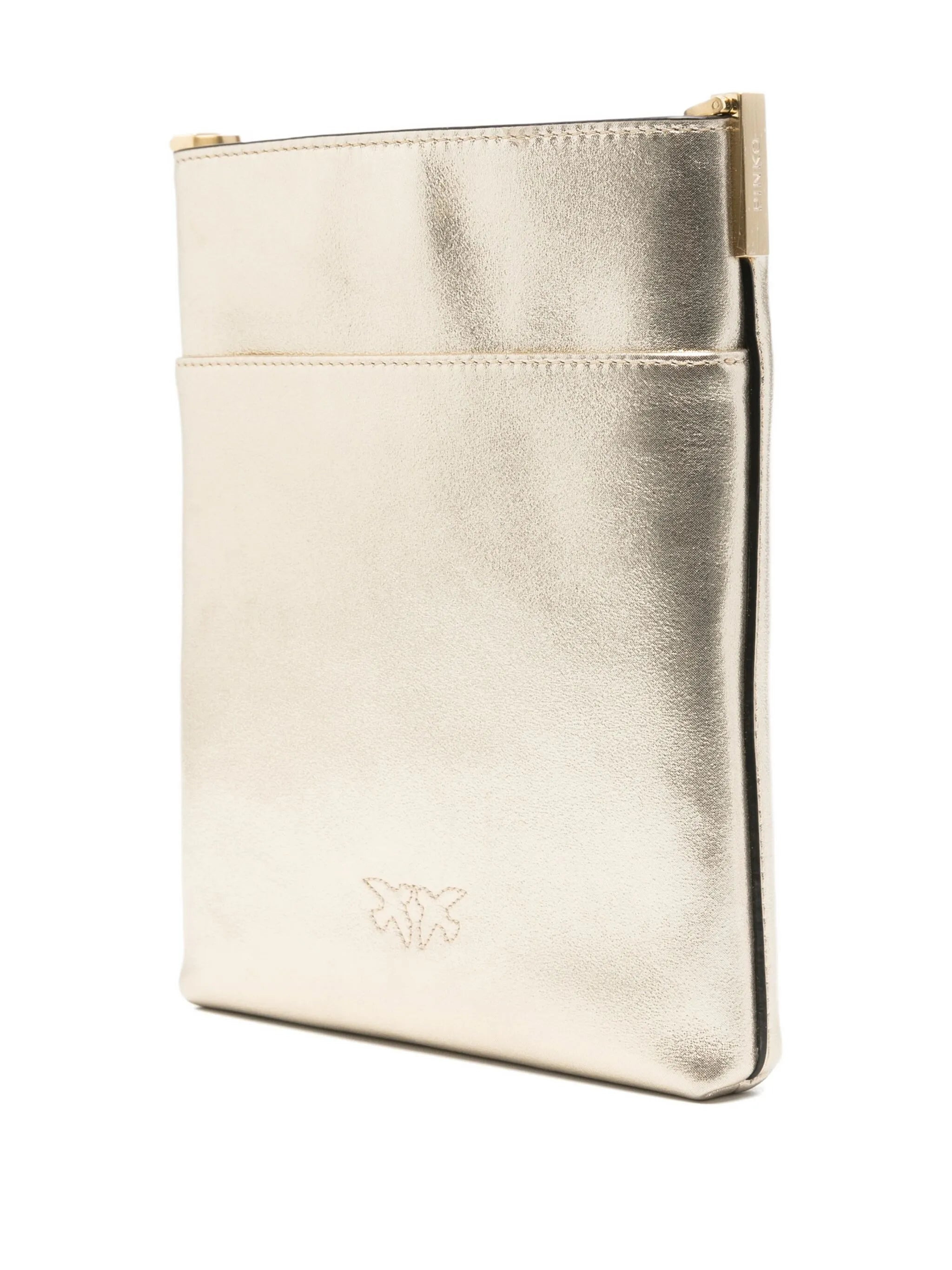Pinko Metallic-effect Leather Cross Body Bag - 2