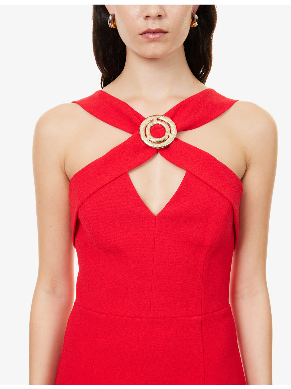 Cameron Embellished Stretch-Woven Midi Dress - 5