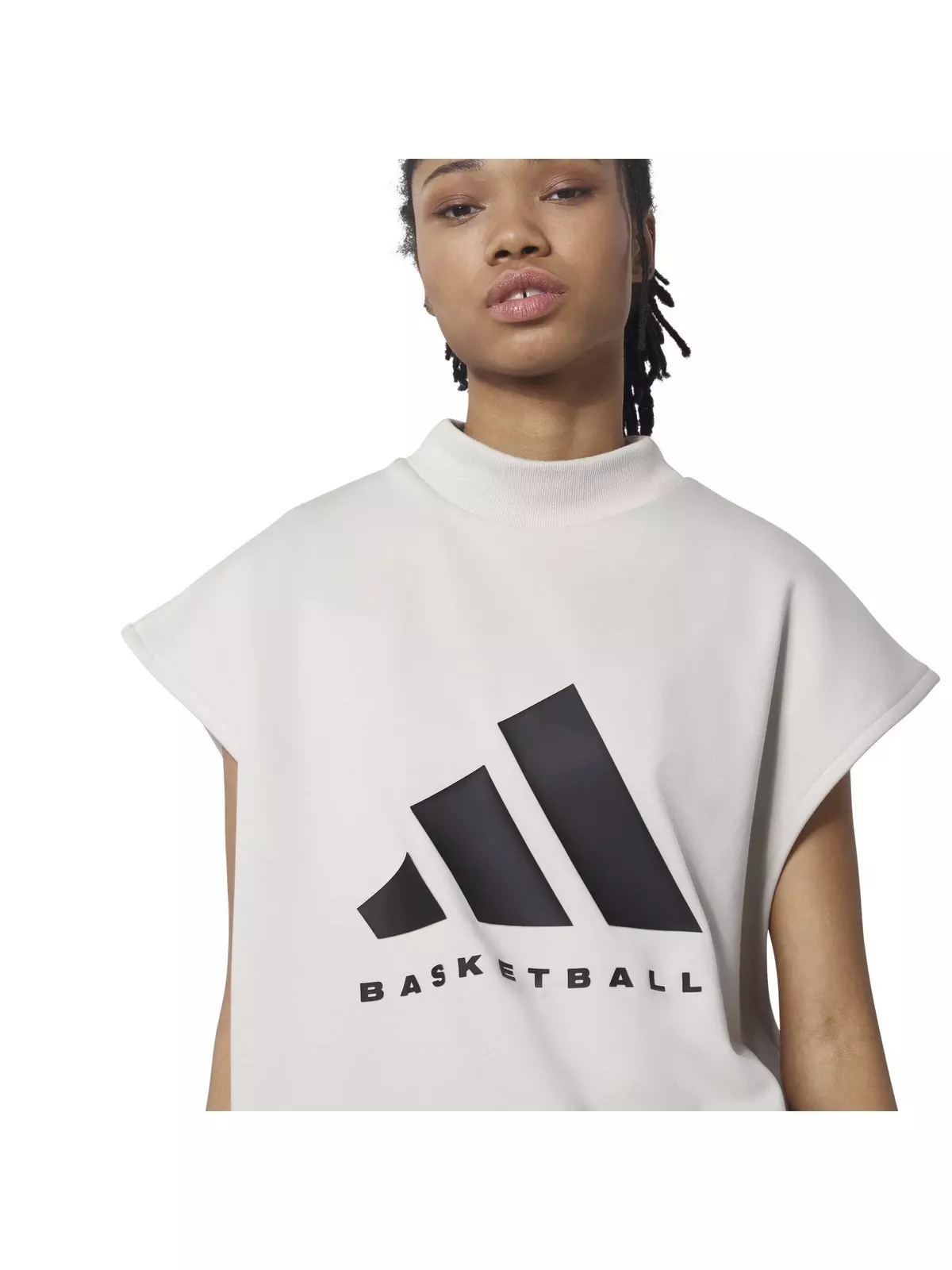Unisex Basketball Sleeveless Sweatshirt - Talc - 2