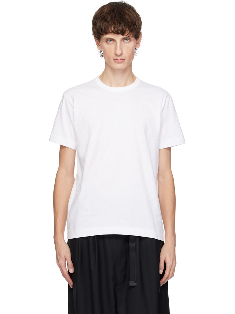 White Classic Red Heart On Back T-shirt 1