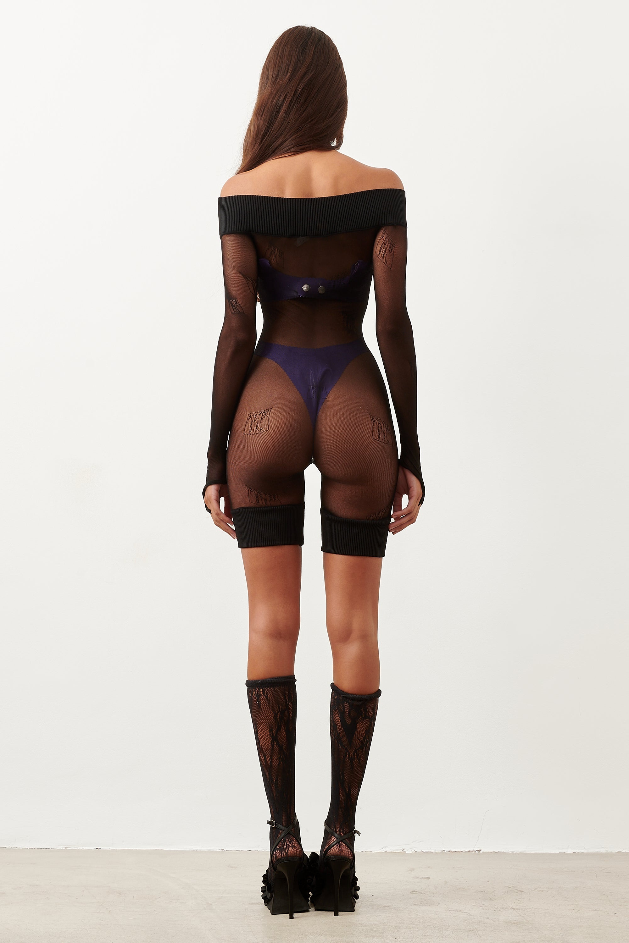 RUM PLAYSUIT BLACK - 4