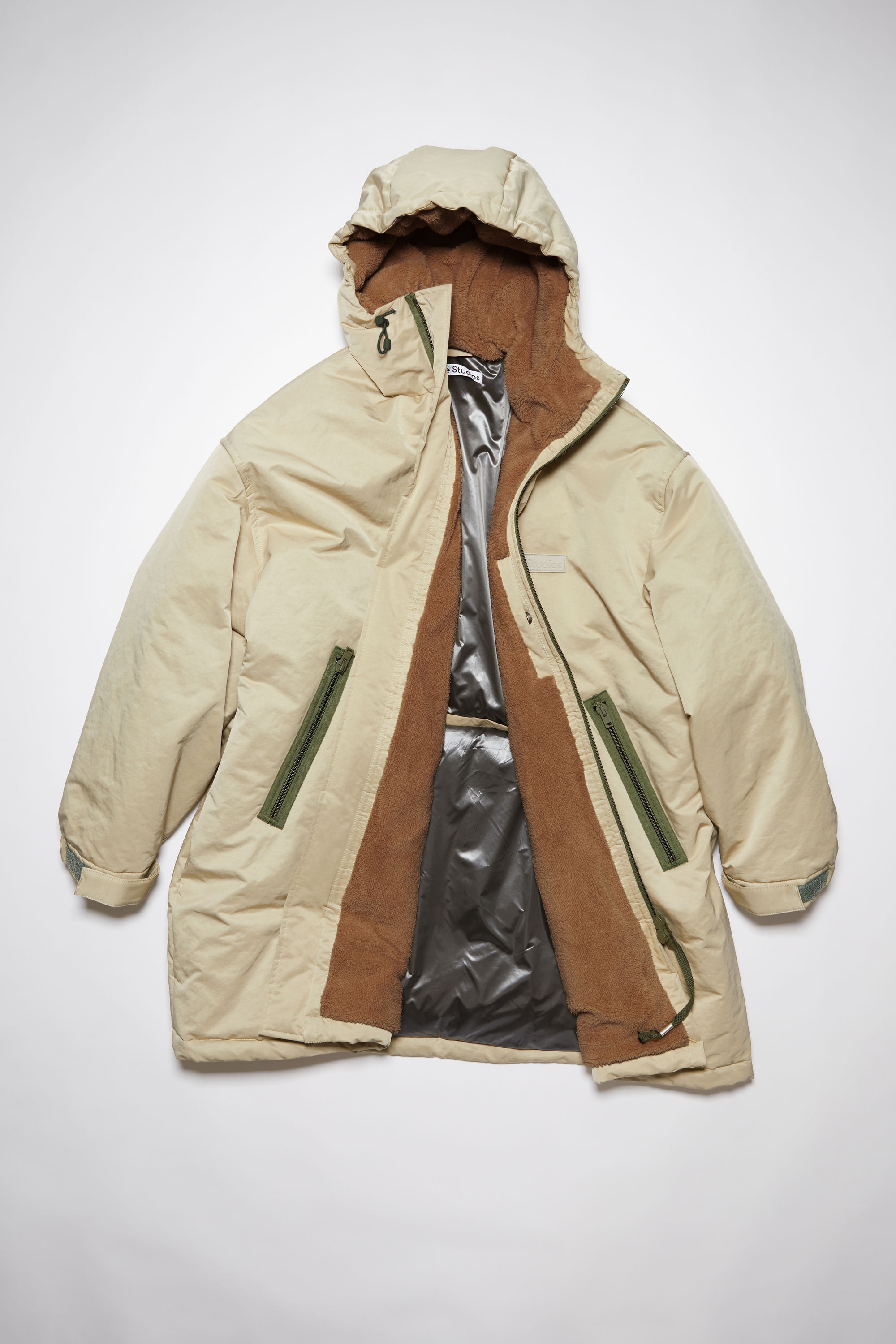 Padded parka - Light beige - 1