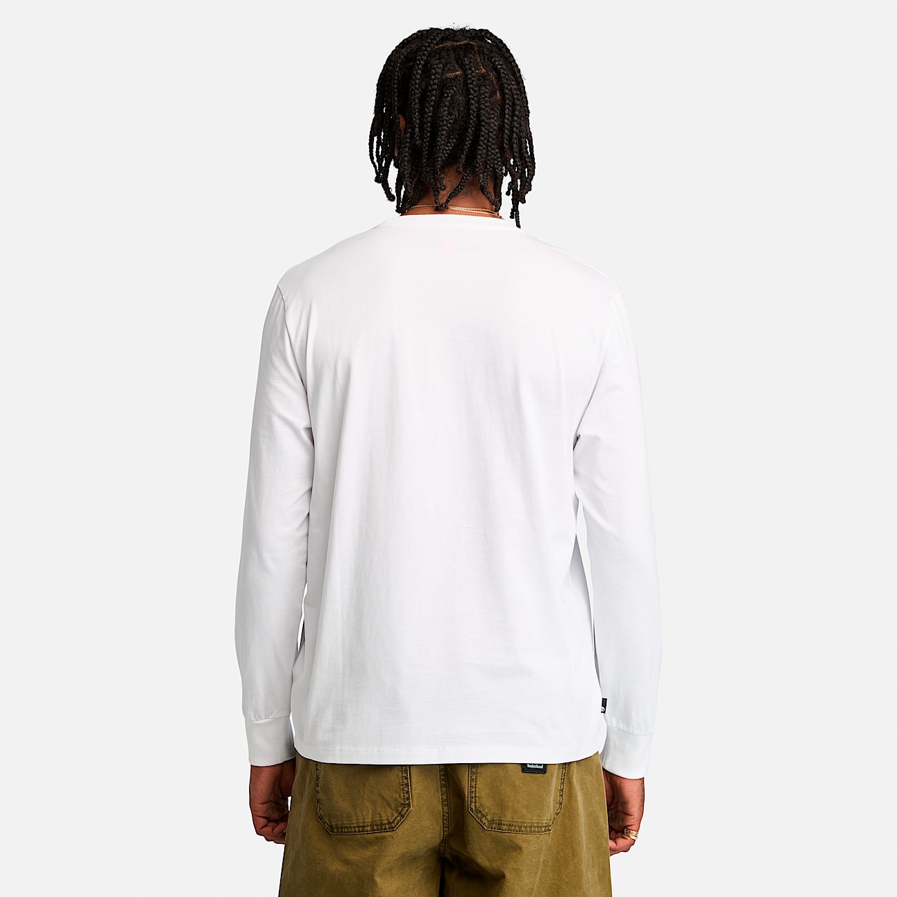 Men's Stack Logo Colored Long Sleeve Tee - 5