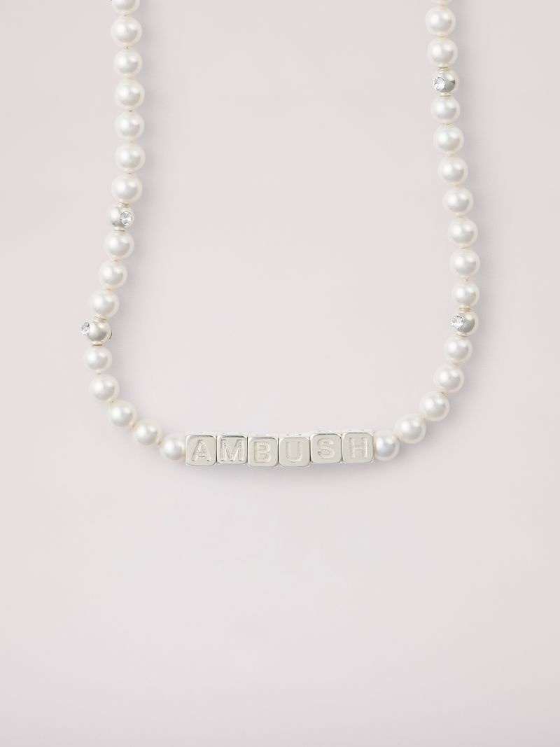 Pearl Letterblock Necklace - 4